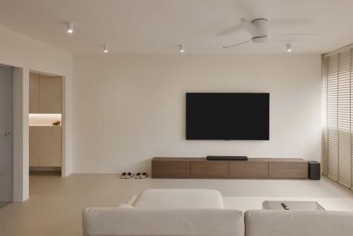 Minimalist Living Room at 685 Race Course