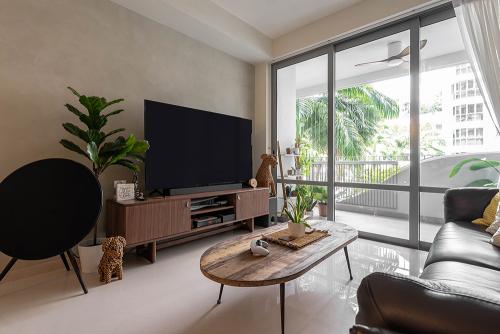 Modern Living Room at Arc @ Tampines