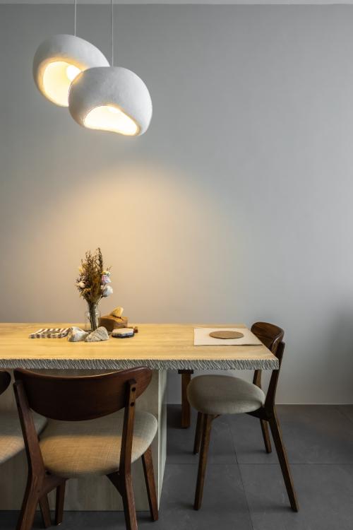 Contemporary Dining Room at Boathouse Residence
