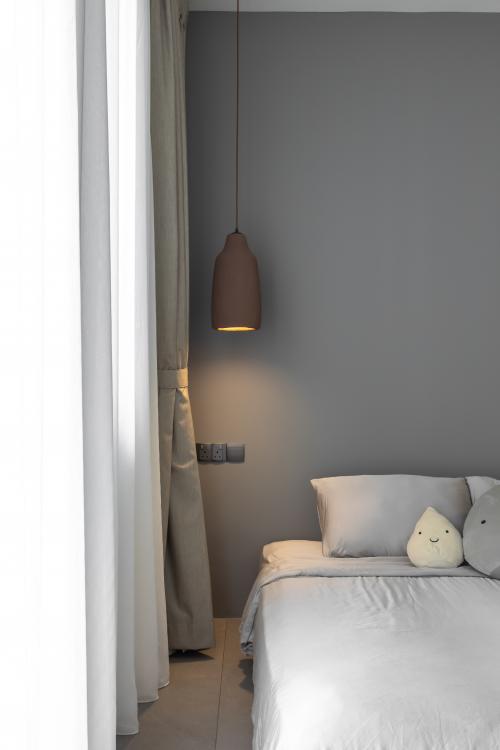 Contemporary Bedroom at Boathouse Residence