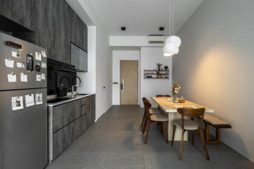 Contemporary Kitchen at Boathouse Residence
