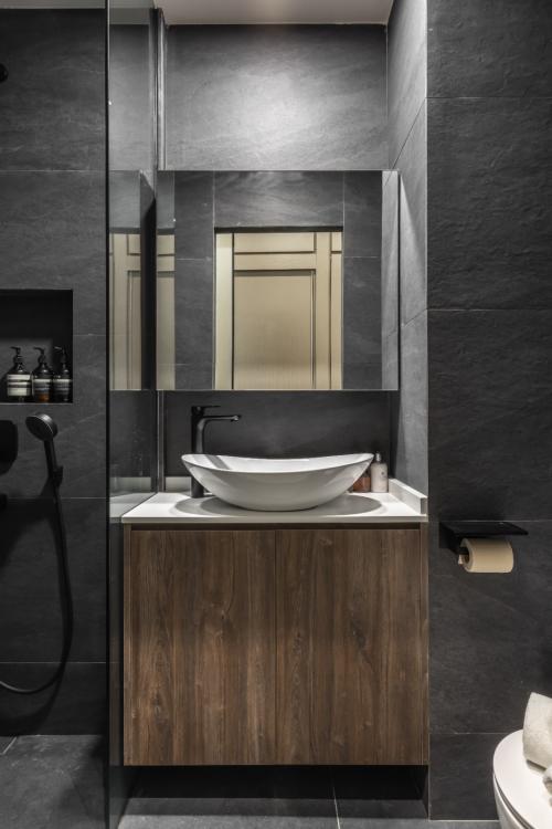 Contemporary Bathroom at Boathouse Residence