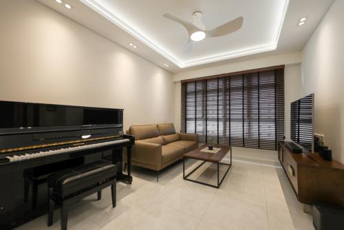 Eclectic Living Room at Admiralty Grove