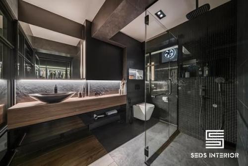 Industrial Bathroom at 5 Room HDB @ Yishun
