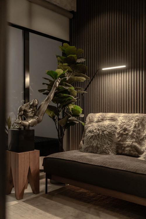 Modern Living Room at The Gentlemen’s Haven