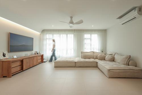 Minimalist Living Room at Tampines GreenVines