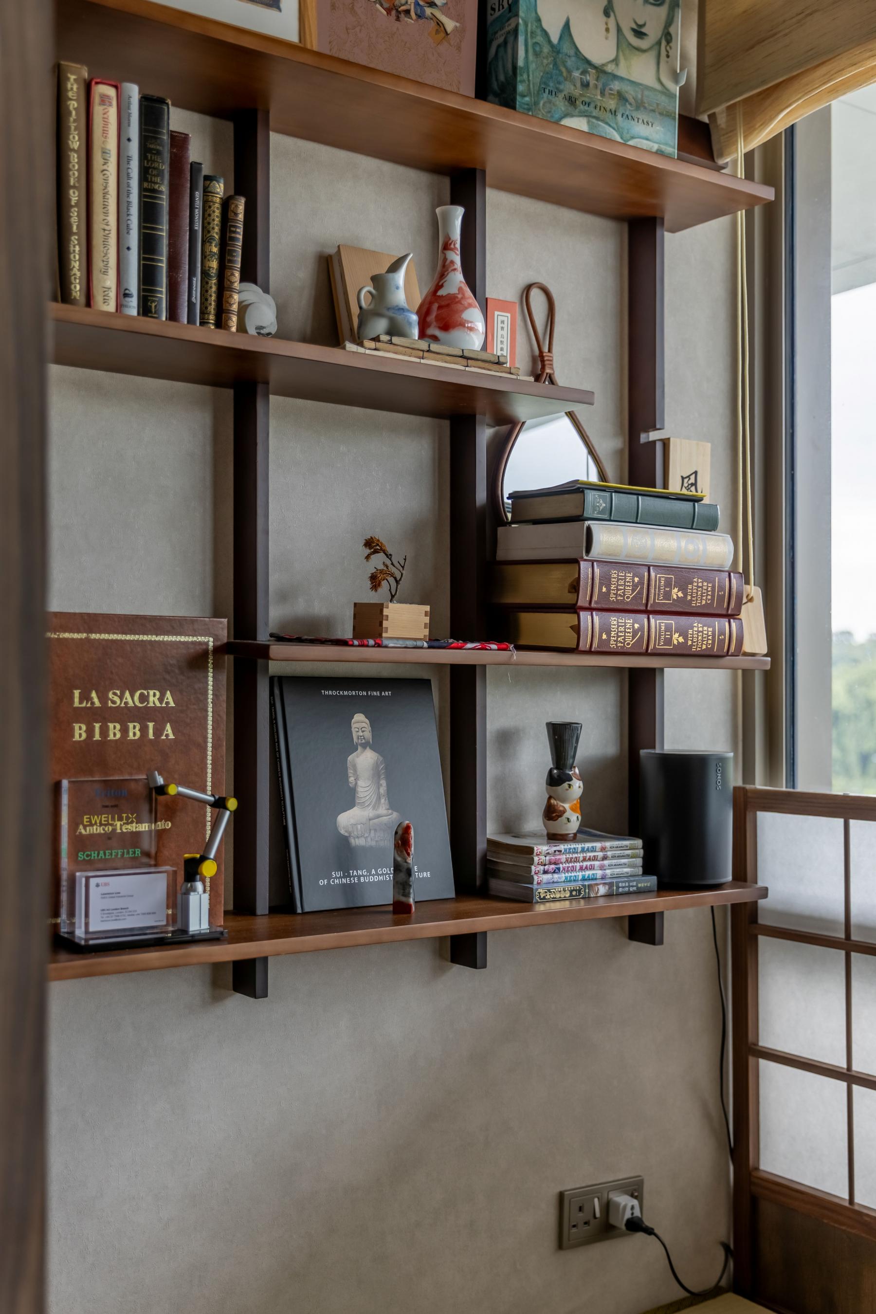 Modern Study with Bookshelf and Bookcases