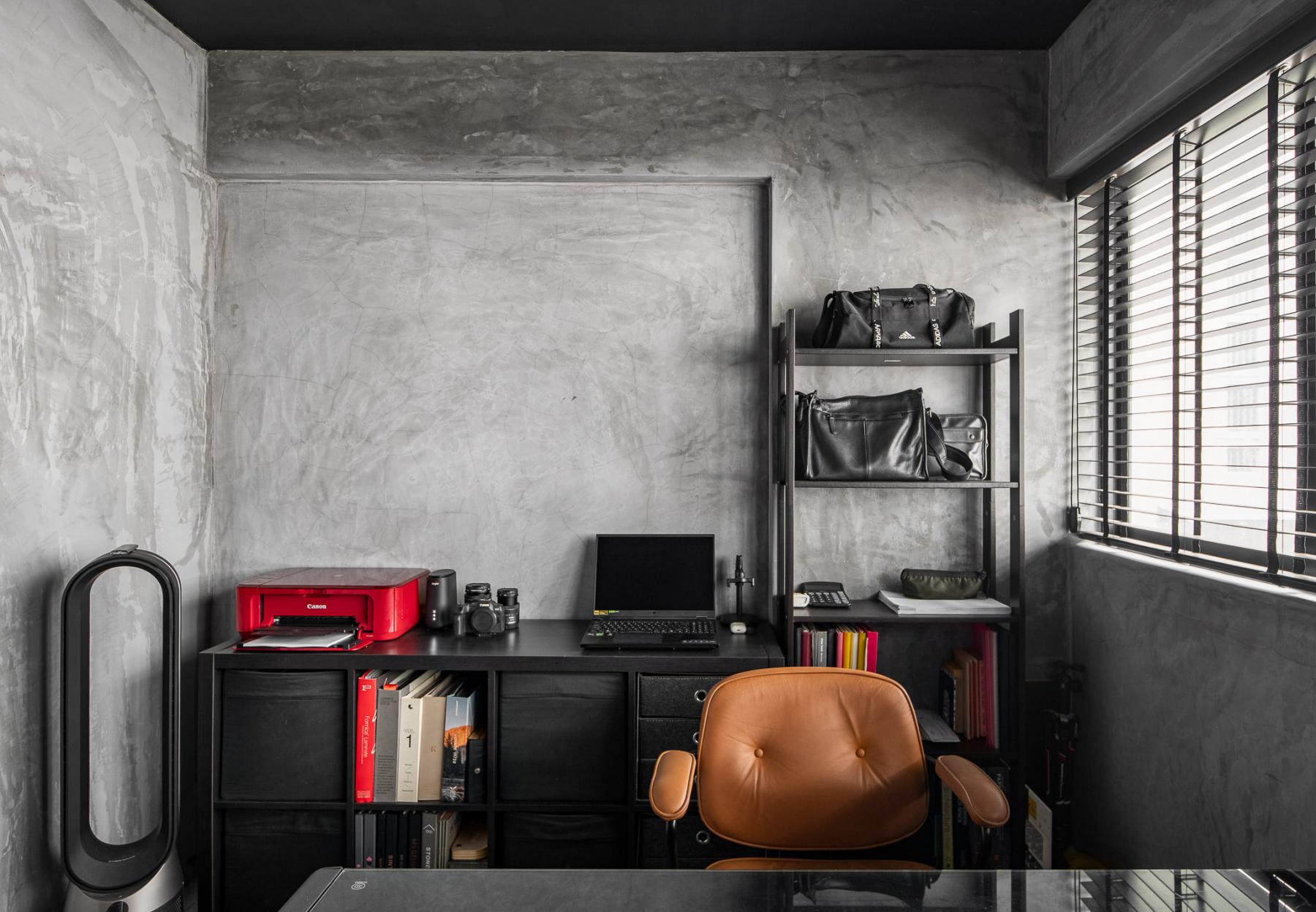 Modern Study with Desk and Desk Chairs