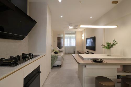 Modern Living Room at Resale 3 Room HDB @ Serangoon