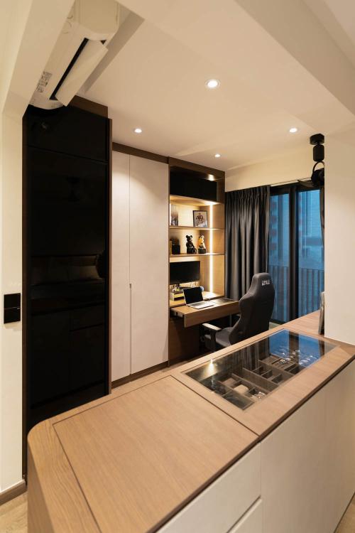 Modern Bedroom at Riverfront Residences