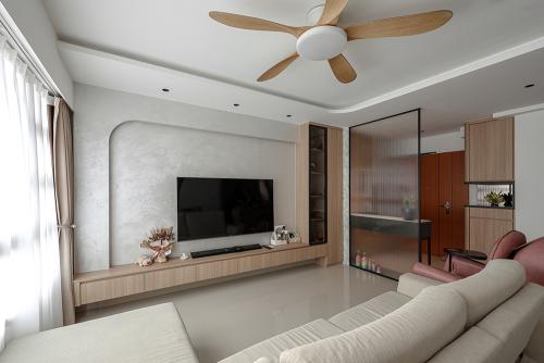 Scandinavian Living Room at West Coast Parkview