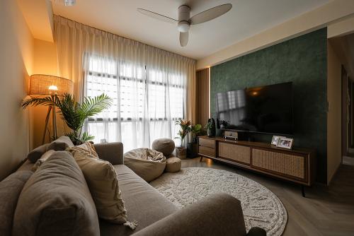 Country Living Room at Fernvale Vines 3-Gen