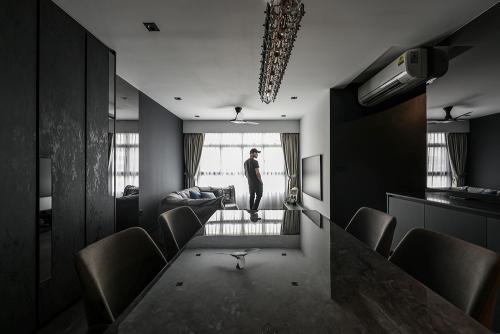 Modern Living Room at Tampines GreenFoliage