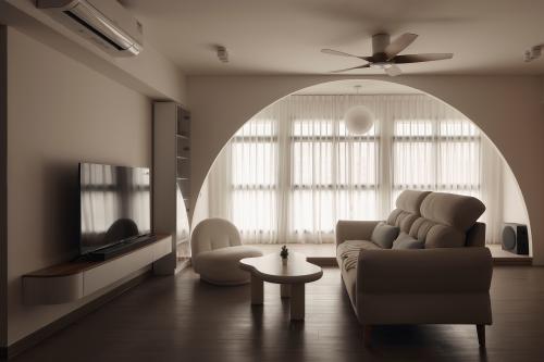 Scandinavian Living Room at Parc Clover @ Tengah