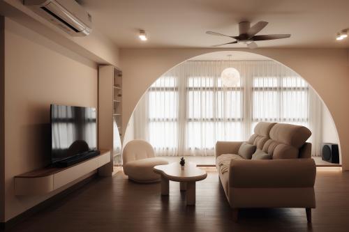 Scandinavian Living Room at Parc Clover @ Tengah