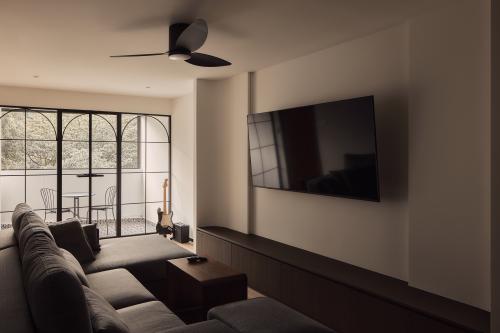 Contemporary Living Room at Depot Heights