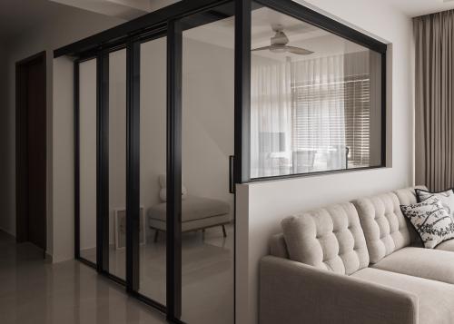Contemporary Living Room at Dakota One