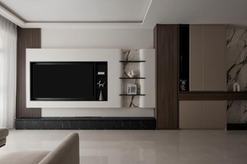 Contemporary Living Room at Dakota One