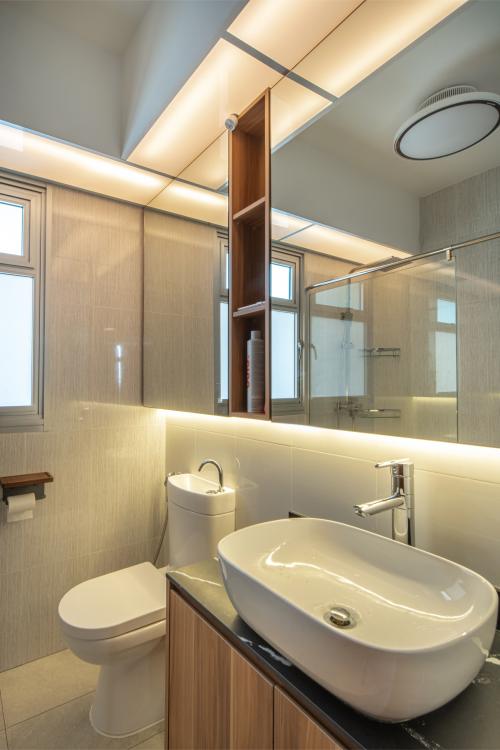 Scandinavian Bathroom at 126D Canberra Cres