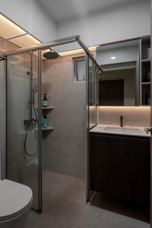 Contemporary Bathroom at 522B Tampines