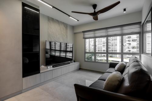 Contemporary Living Room at 522B Tampines