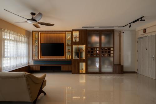 Contemporary Living Room at 219A Tengah