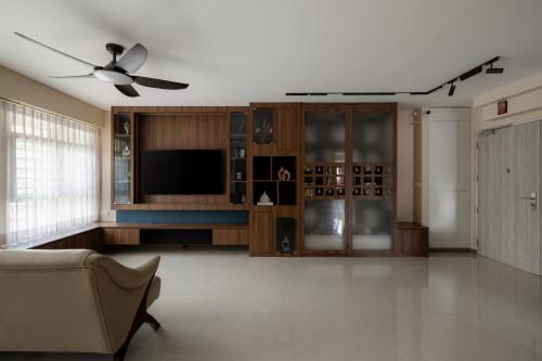 Contemporary Living Room at 219A Tengah