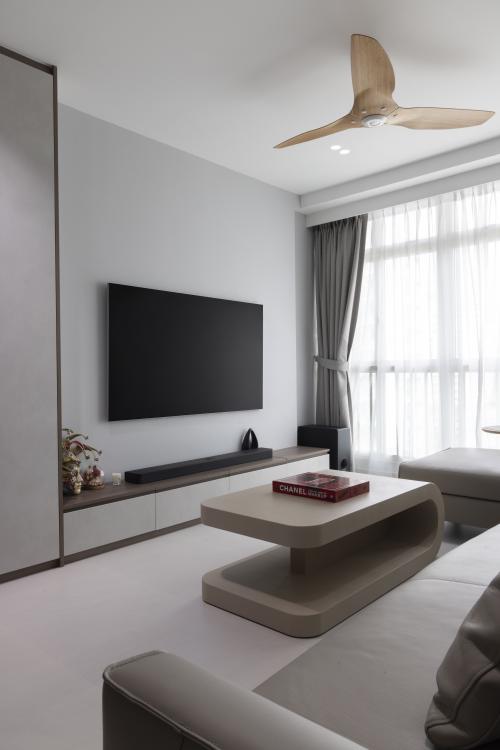 Contemporary Living Room at 264C Compassvale Bow