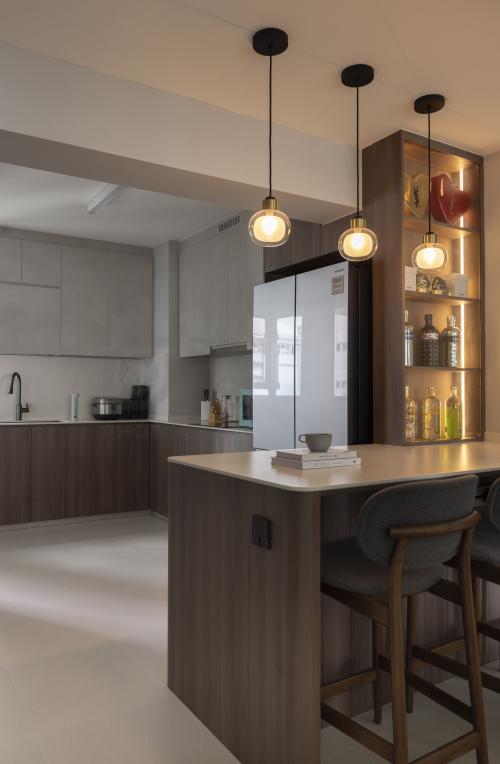 Contemporary Kitchen at 264C Compassvale Bow