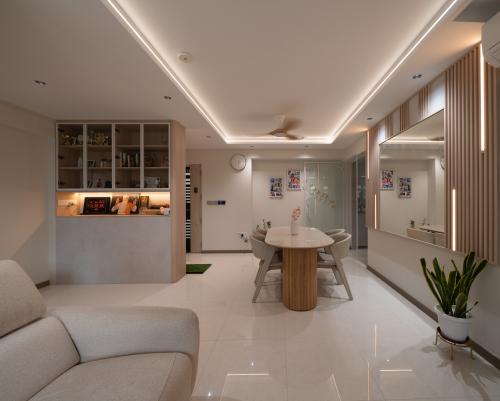Contemporary Living Room at 224A Tengah Garden