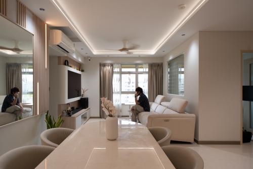 Contemporary Living Room at 224A Tengah Garden