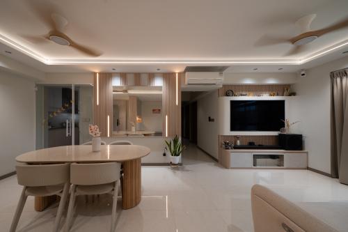 Contemporary Living Room at 224A Tengah Garden