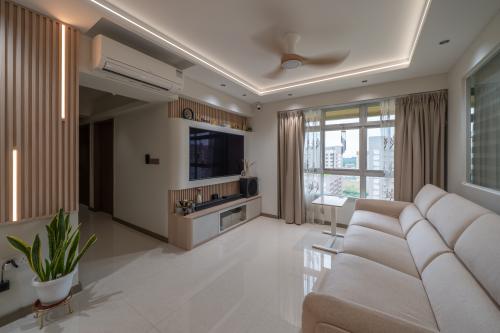 Contemporary Living Room at 224A Tengah Garden