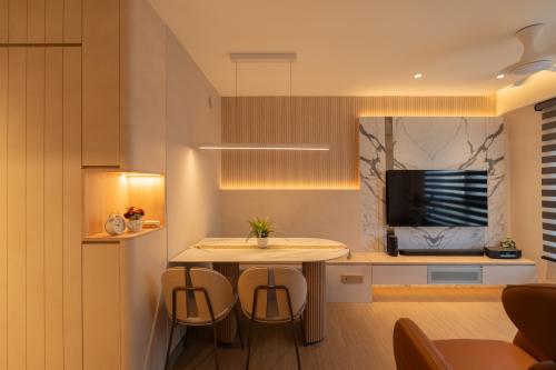 Contemporary Living Room at 126B Tengah