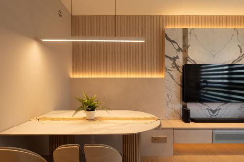 Contemporary Living Room at 126B Tengah