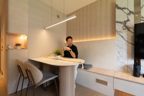Contemporary Dining Room at 126B Tengah