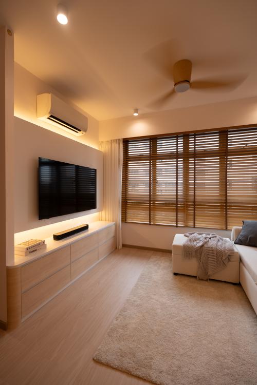 Contemporary Living Room at 82B Circuit Rd
