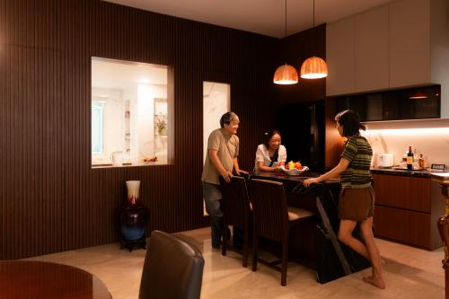 Contemporary Dining Room at 87 Hillview