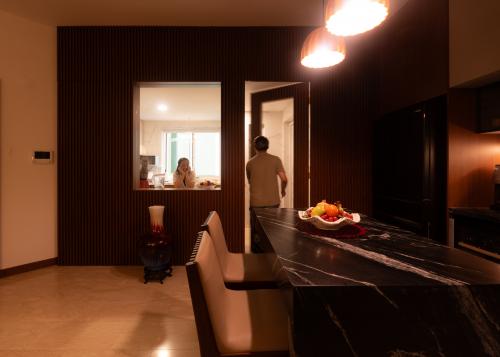 Contemporary Dining Room at 87 Hillview
