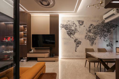 Modern Living Room at Parc Clematis