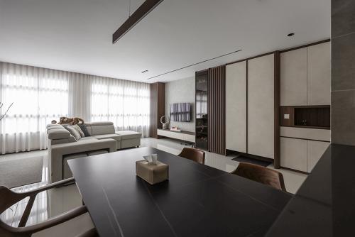 Contemporary Living Room at Tampines GreenGlade