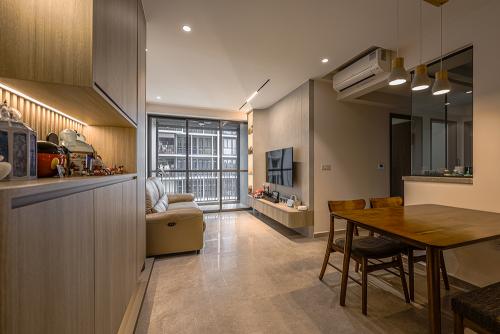 Scandinavian Living Room at Parc Central Residences