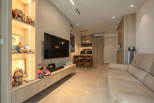 Scandinavian Living Room at Parc Central Residences