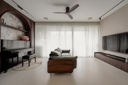 Minimalist Living Room at The Gale