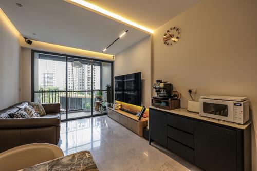 Modern Living Room at Parc Central Residences 3 Bedroom