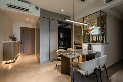 Modern Dining Room at Parc Central Residences 3 Bedroom