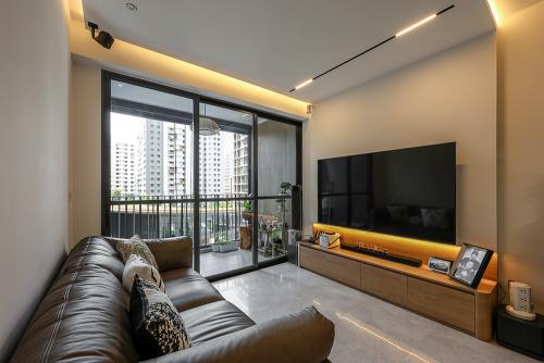 Modern Living Room at Parc Central Residences 3 Bedroom