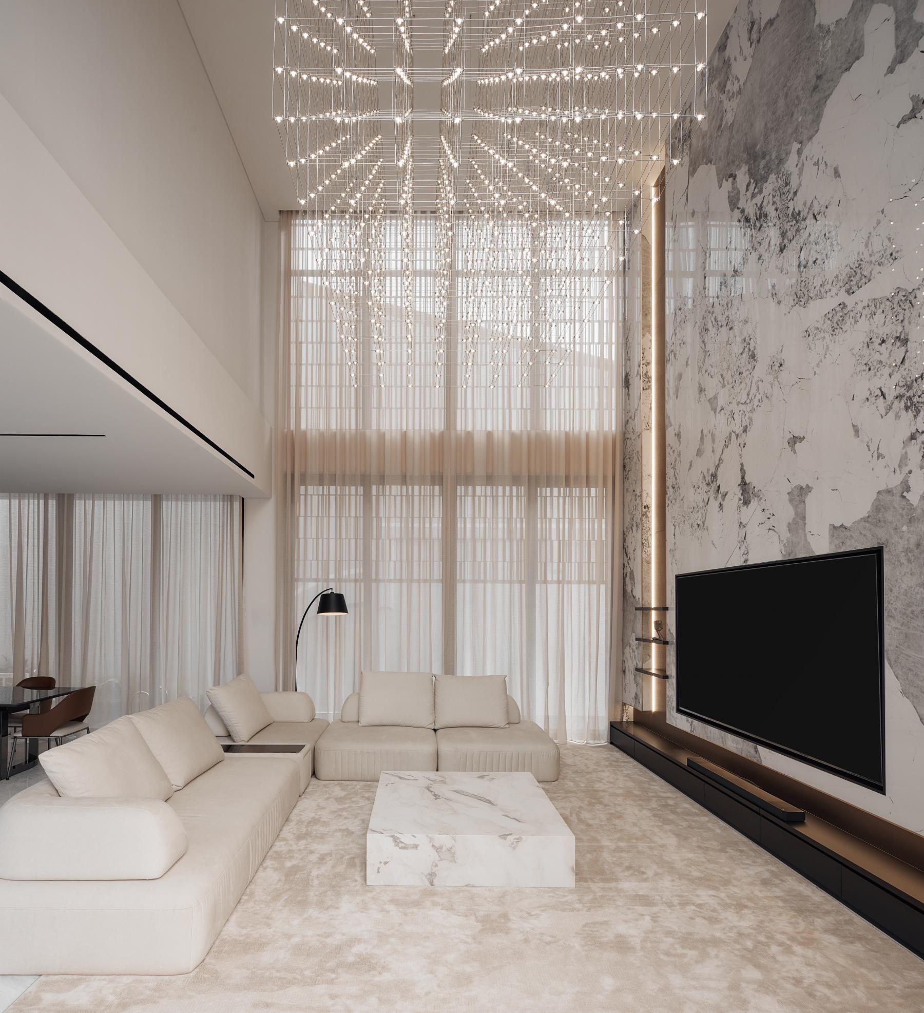 Modern Living Room with Sofa and Sofa Beds