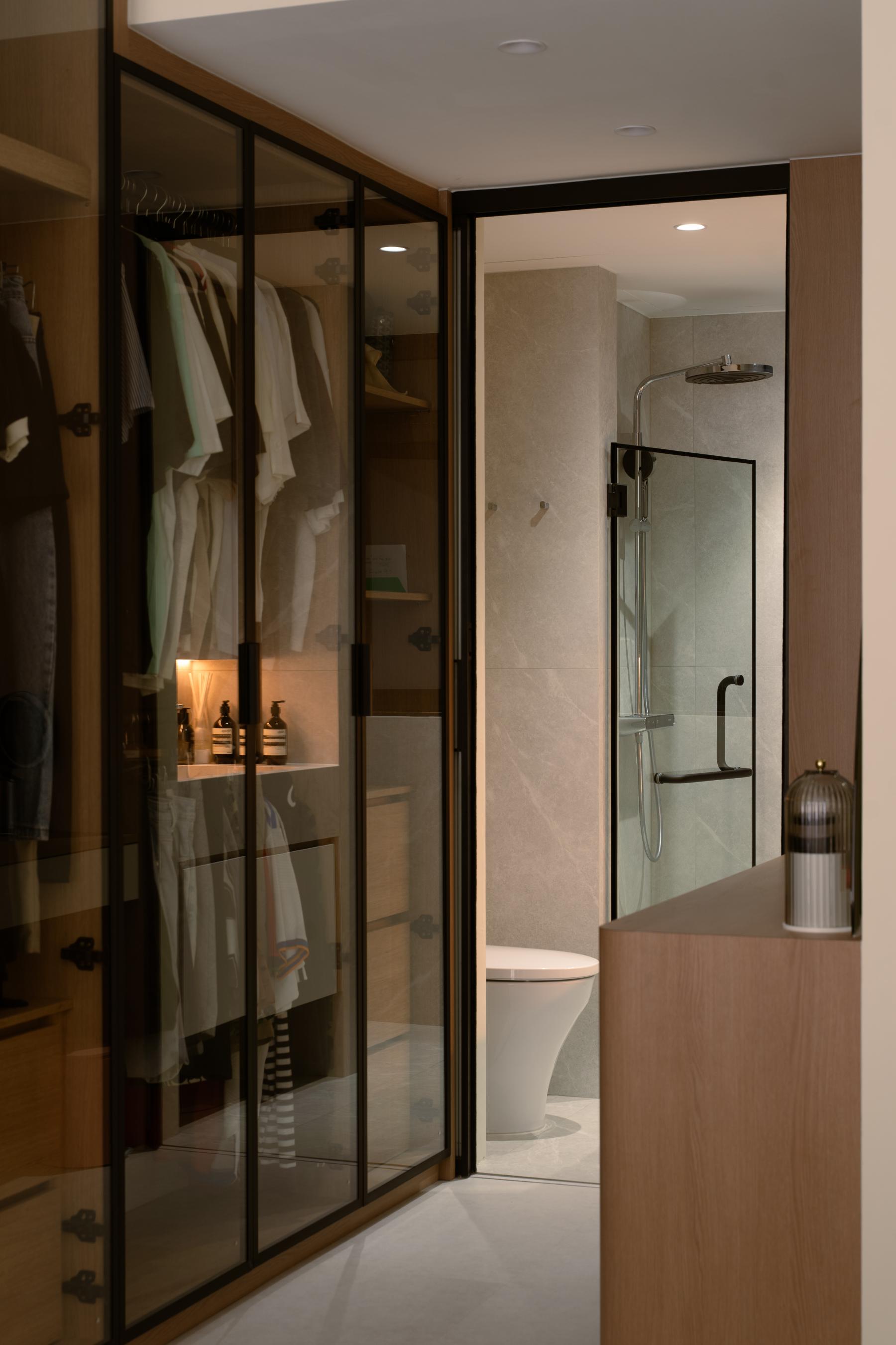 Modern Bedroom with Wardrobe and Sliding Wardrobe