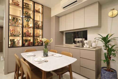 Minimalist Dining Room at 4 Bedroom EC @ Yishun North Gaia
